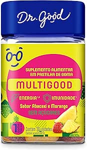 Multigood Morango e Abacaxi, DR. GOOD, 30 Gomas