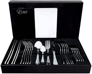 Jogo Faqueiro Euro 24 Peças Aço Inox Original Line Talheres +