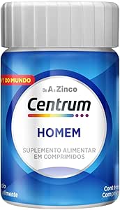 Centrum Homem Multivitamínico Adulto com Vitamina D e Vitamina B12, 30 Comprimidos