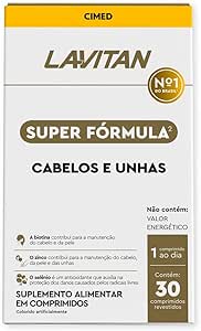 LAVITAN Super Fórmula Vitamina Cabelos Unhas 30 comprimidos