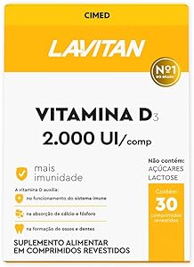 LAVITAN VITAMINA D 2.000UI COMP REV X 30, Laranja, Pequeno
