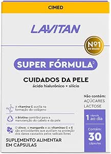 LAVITAN Super Fórmula Cuidados da Pele com 30 cápsulas