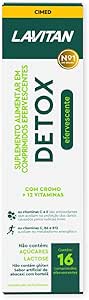 Suplemento Alimentar Detox Efervescente, Branco, Lavitan, 16 cápsulas