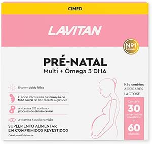 Kit Lavitan Pré-natal Multivitamínico e Ômega 3 DHA