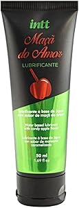 Lubrificante Gel Intt Maçã do Amor Sabor Base d'água Deslizante Simulação de Lubrificação Natural 50 ml