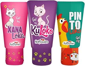 Kit Gel Sensual KuLoko, XanaLoka e PintoLoko – Edição Divertida Hot Flowers | 3x15g – Sensações Intensas, Prazer e Brincadeira Garantida!