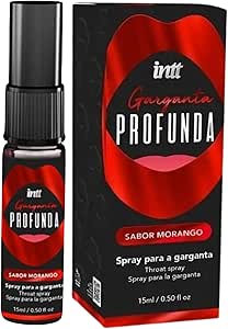 Spray Comestível Beijável Garganta Profunda Sabor Morango para sexo Oral Sexy Shop Intt 15 ML