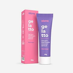 A SÓS - Gel Lubrificante Beijável Olove Gelatto - morango- 30 g