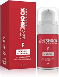 Gel Excitante Eletrizante Loveshock Morango 12g