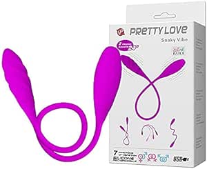 Vibrador Duplo Flexível com 7 Modos de Vibração – PRETTY LOVE – SNAKY VIBE