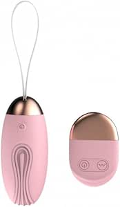 Vibrador Feminino Sem Fio Wireless Com Controle Remoto e 10 Modos de Vibração Carrega Via USB (ROSA)