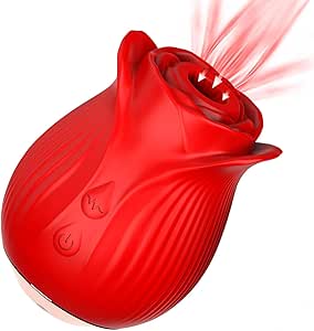 Vibrador Sugador de Clitóris e Mamilo 10 Pulsações Rose Vibradores Brinquedos Sexuais