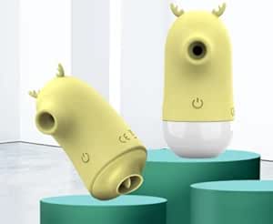 Sugador e Estimulador de Clitóris Monster Amarelo - 2 em 1
