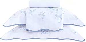 Jogo de Cama Super King Percal 180 Fios Buddemeyer Percalle Camélias 100% Algodão Penteado Estampado 4 peças