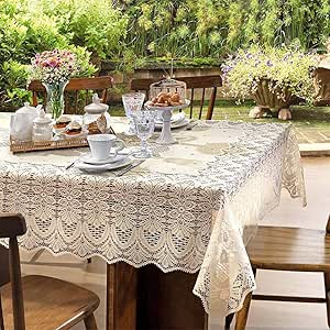 TOALHA RETANGULAR CLASSICA MARFIM ARABESCO 1,50M X 2,50M 8 LUGARES