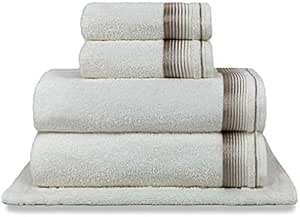 Jogo de Toalhas 5 peças 2 Banho 2 Rosto e 1 Piso 100% Algodão - KNS-Shopp (KIT 9)