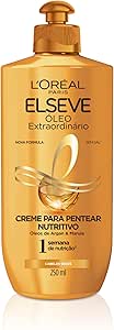 L'Oréal Paris Elseve Creme Para Pentear Nutrição Intensa Óleo Extraordinário, Nutrição e Maciez, 250 ml