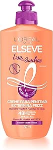 Creme Para Pentear Elseve Liso dos Sonhos, 250 ml, L'Oréal Paris