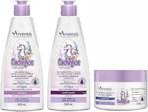 Kit Arvensis Cachinhos Shampoo Condicionador Máscara 2x1