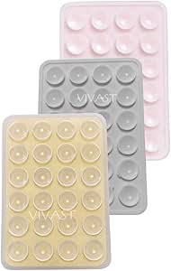 KIT 3 Suporte Capinha Premium, Adesivo com Ventosa de Capa Telefone, Suporte Celular Silicone Iphone - Cinza, Rosa Claro e Transparente