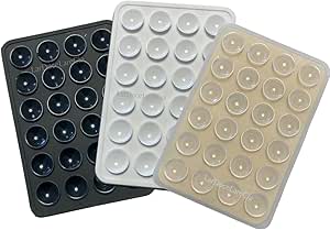 KIT 3 Suporte Capinha com Ventosa Premium, Adesivo de Capa Telefone, Suporte Celular Silicone Iphone - Preto, Branco e Transparente