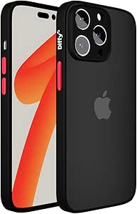 Capa para iPhone 13 Fosca Fina e Resistente com Proteção de Câmera e Bordas Reforçadas Anti Impacto Ultra Leve - Diffy (Preto, iPhone 13)