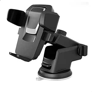 Suporte de Ventosa para Celular - Fixação Segura, Ajustável e Elegante para Seu Carro