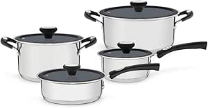 Jogo de Panelas com Revestimento Interno Cermico, Tramontina, Solar 65120026, Inox