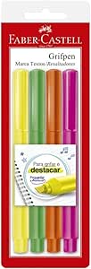 Caneta, Faber-Castell, MT/ESZF, Multicor, pacote de 4