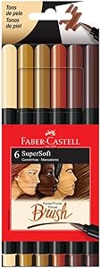 Faber-Castell CANETA BRUSH SUPERSOFT - TONS DE PELE, Modelo: 15.0706SOFTTP