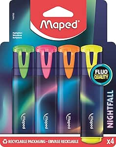 Marca Texto Nightfall, Maped, 740700, 4 Cores