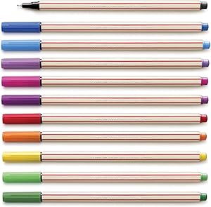 Caneta com Ponta Porosa, Compactor 01548, Multicor, 0.4 mm, Pacote de 12