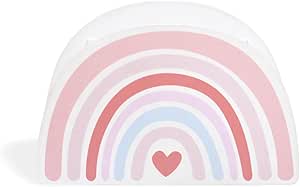 Porta Canetas Arco Iris Organizador Mesa Decorativo Duplo Compartimentos Criativo Escritório