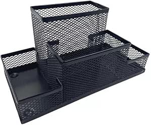 Organizador De Mesa Aramado Porta Caneta Escritorio