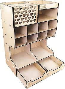 PureLight Organizador de Mesa Porta Canetas Objetos Escritorio Escolar Profissional Modelos Variados (Heartshape, Grande)