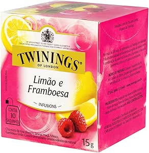 Twinings Chá Misto de Limão e Framboesa 15g (pacote de 10 saquinhos)