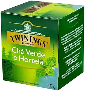 Twinings Chá Verde com Hortelã 20 g (pacote de 10 saquinhos)