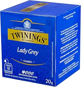 Chá Preto Lady Grey Twinings com 10 Saquinhos