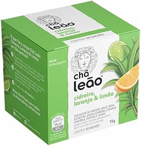 Chá Leão Premium - Cidreira, Laranja e Limão 10 Sachês