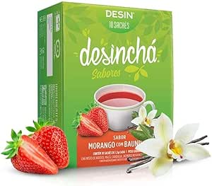 Desinchá Morango com Baunilha • 10 Sachês | Desinchá