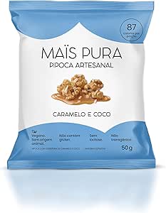 Mais Pura Pipoca Sabor Caramelo & Coco 50G