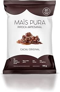 Mais Pura Pipoca Artesanal Maïs Pura Sabor Cacau Original 100G