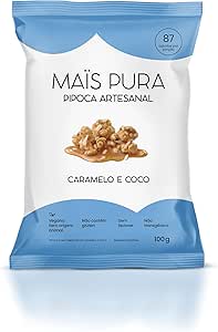 Mais Pura Pipoca Artesanal Maïs Pura Sabor Caramelo & Coco 100G