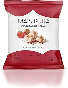 Mais Pura Pipoca Artesanal Maïs Pura Sabor Tomate Defumado 20G