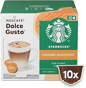Starbucks Caramel Macchiato By Nescafé Dolce Gusto, 1 caixa com 10 cápsulas