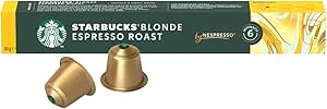 Café em Cápsula Starbucks® Blonde Espresso Roast by Nespresso® - 10 cápsulas